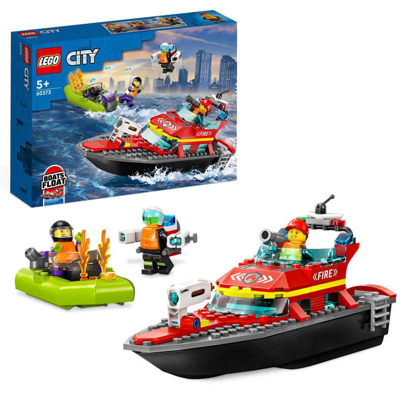 Lego 60373 City Feuerwehr Rettungsboot