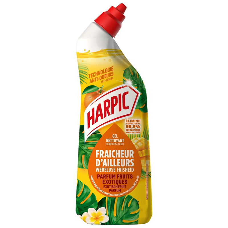 Gel Wc Fraicheur D?ailleurs Fruits Exotiques Harpic Le Flacon De 750ml