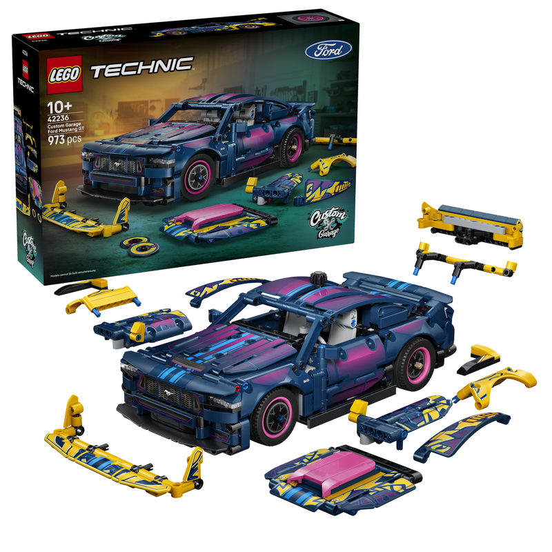 LEGO Technic 42236 Custom Garage Ford Mustang GT Auto