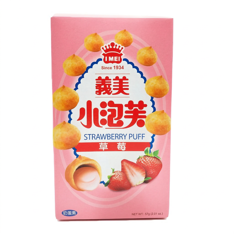 Yi Mei I Mei Puff Strawberry 57G