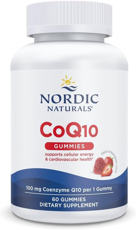 Nordic Naturals Coenzyme Q10 Heart Support 100Mg Strawberry Gummies Flavour - 60 Gummies
