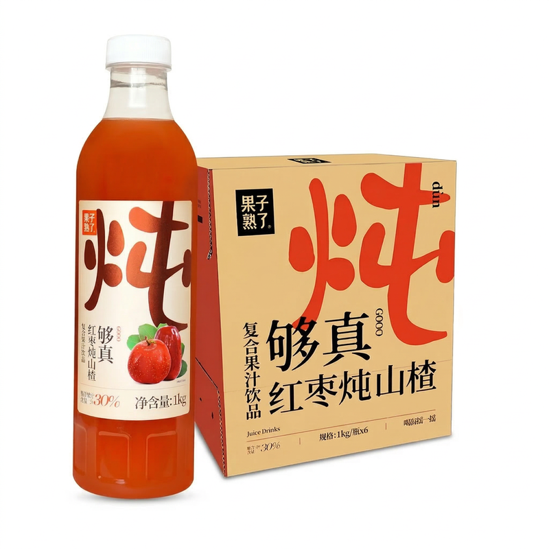 Ripe Fruit Red 【Cooling】【Hydration】Ripe Fruit - Stewed Dates & Hawthorn Drink 1Kg*6
