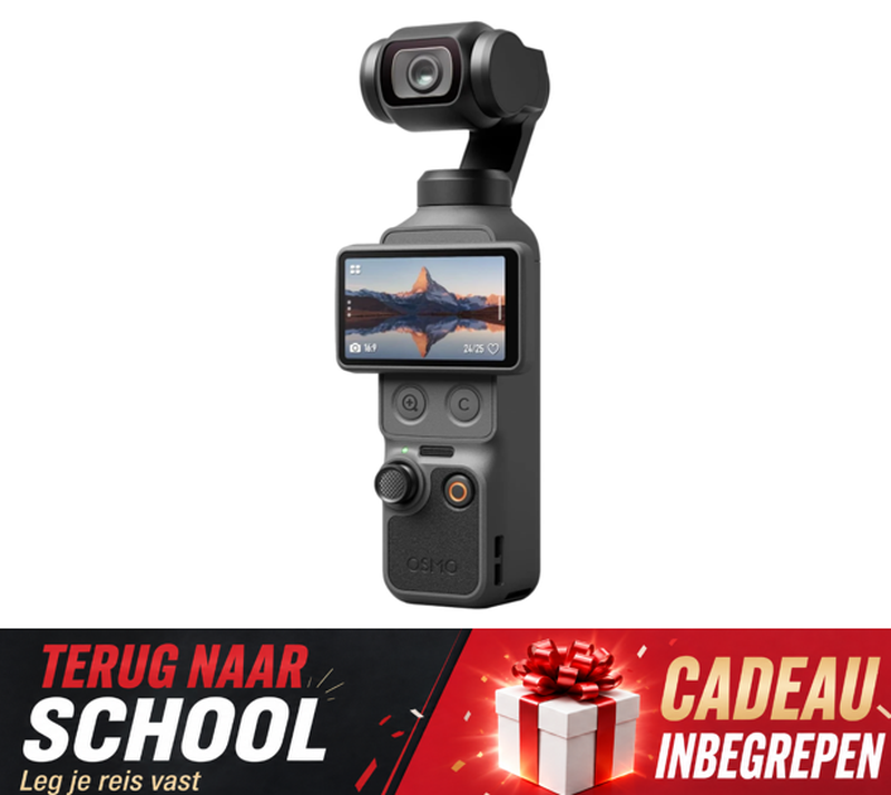 DJI Osmo Pocket 4 Standard Combo, Pocket Gimbal Vlogcamera, 1″ CMOS & 4K/240 fps, 3-assige stabilisatie, 2× verliesvrije zoom, 107 GB ingebouwde opslag, 2″ draaibaar scherm, videocamera voor fotografie