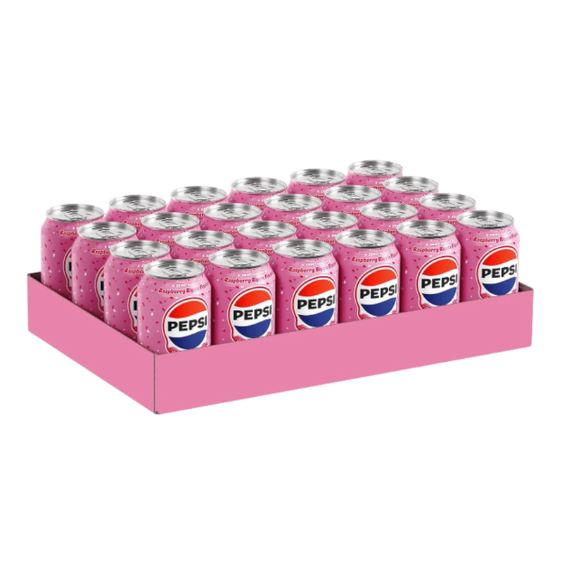 Pepsi Canettes Ripple Framboise 24 x 330 ml