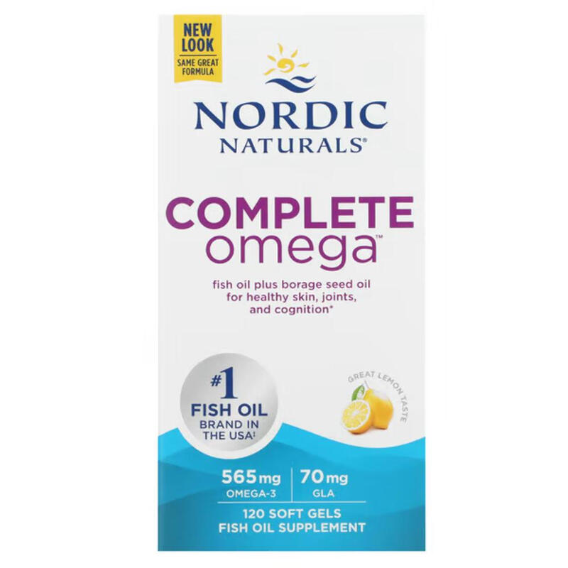 Complete Omega Heart Brain 565 mg Lemon - 120 Softgels