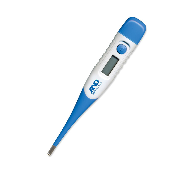 Digital Flex Tip Thermometer – Flexible, Fast and Accurate Reading – White/Blue, UT-1