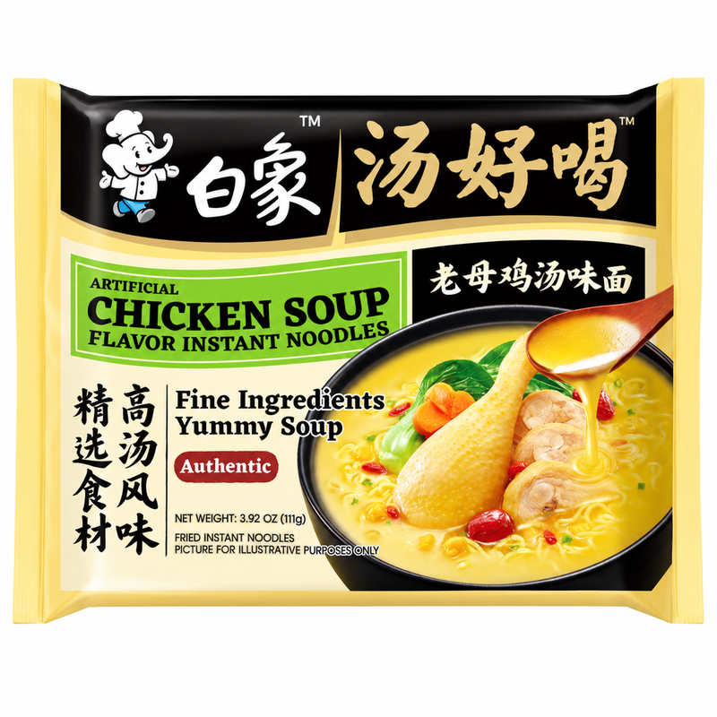 Bai Xiang Nudeln mit altem Hühnersuppe-Geschmack 111 g