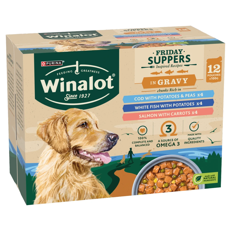 Friday Suppers Mixed in Gravy Wet Dog Food 12x100g