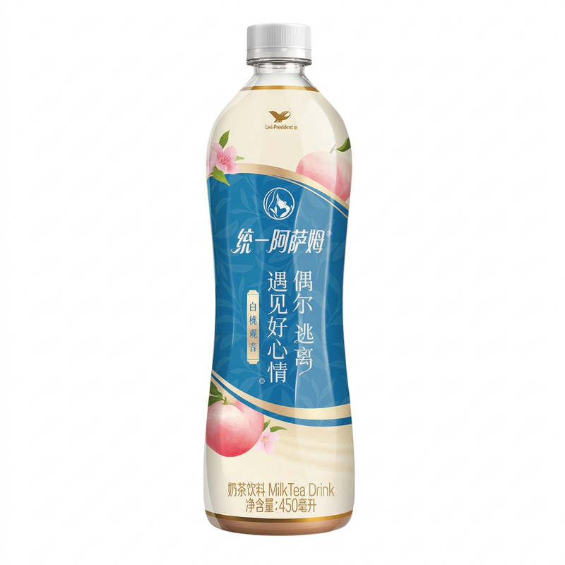 Cooling Hydration Uni-President - Assam Milk Tea Peach & Oolong 450ml
