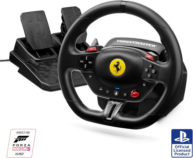 Thrustmaster T98-P Ferrari 296 GTB Racing Wheel & Pedal Set - PS5, PS4, PC
