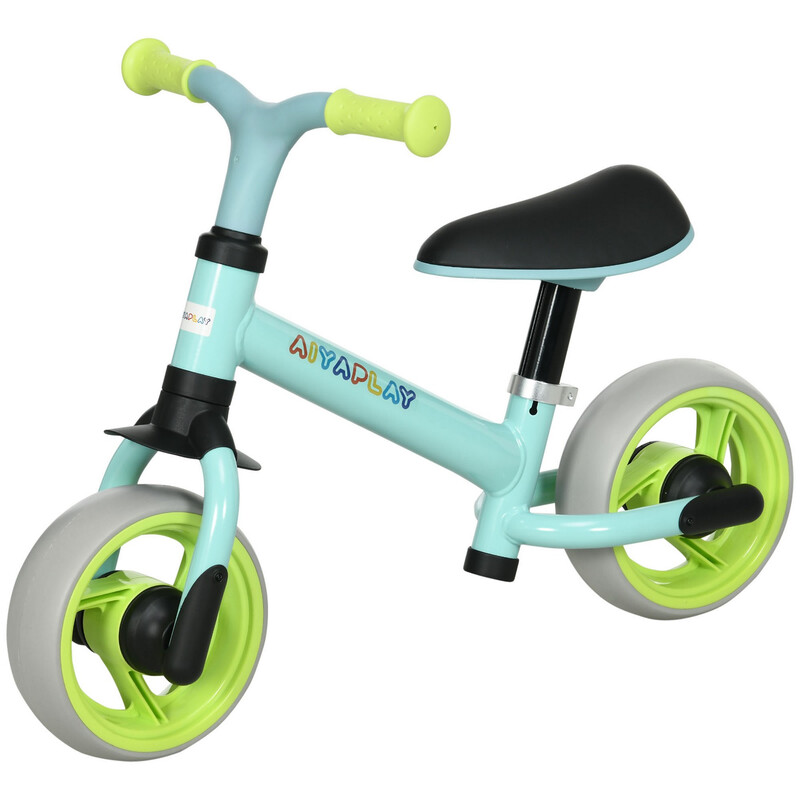 Aiyaplay 370-270V00gn 8" Baby Balance Bike With Adjustable Seat, Lightweight Training Bike For Children With Eva Wheels, Easy Installation, No Pedals, For Ages 18-48 Months - Green