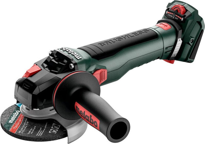 Metabo draadloze haakse slijper - groen/zwart, 125 mm