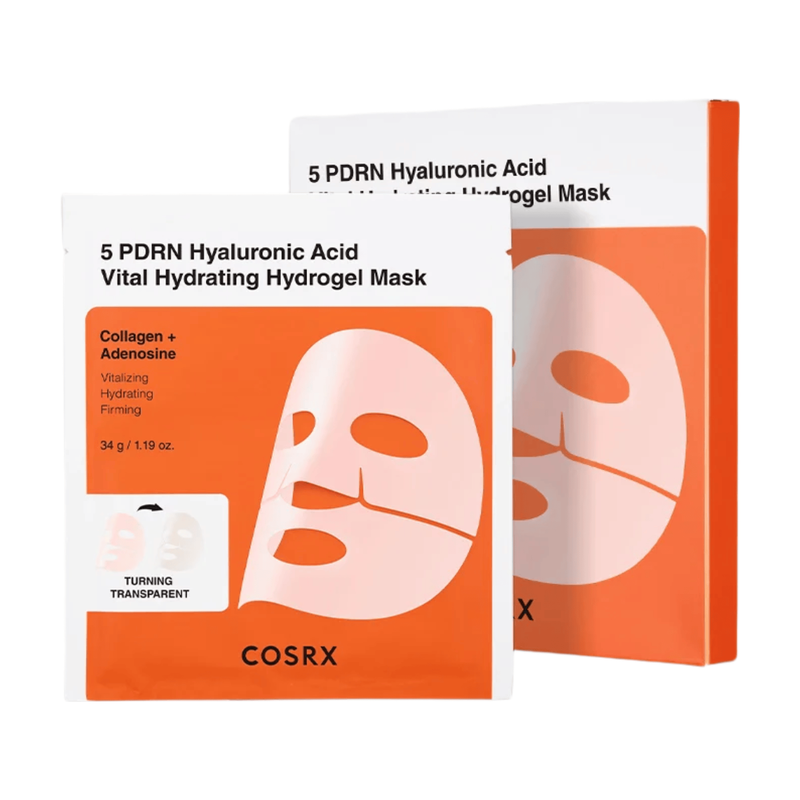 Cosrx Masque Hydrogel Hydratant Vital Acide Hyaluronique 5 PDRN 3 Pièces