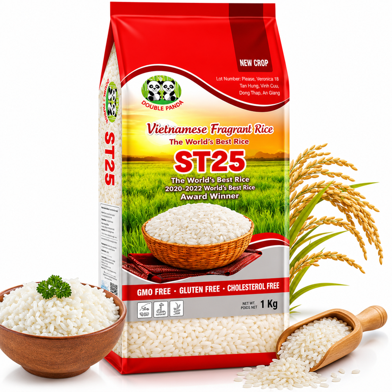 Double Panda Premium ST25 Rijst (Vietnamese Geurrijst) 1 kg