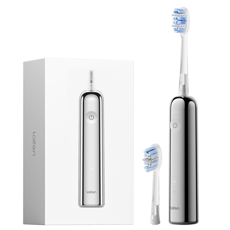 Laifen Wave Pro elektrische Zahnbürste, 60° WaveMotion, Aluminium Silber