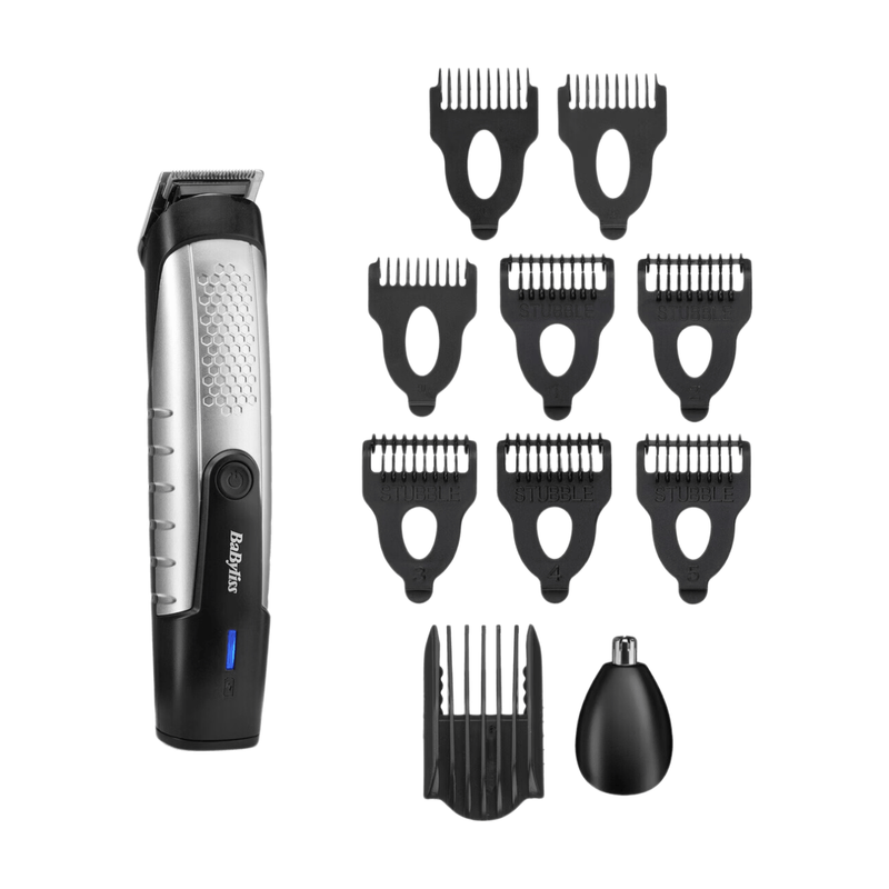 Babyliss Lithium Power Beard & Stubble Trimmer - Silver, T812U
