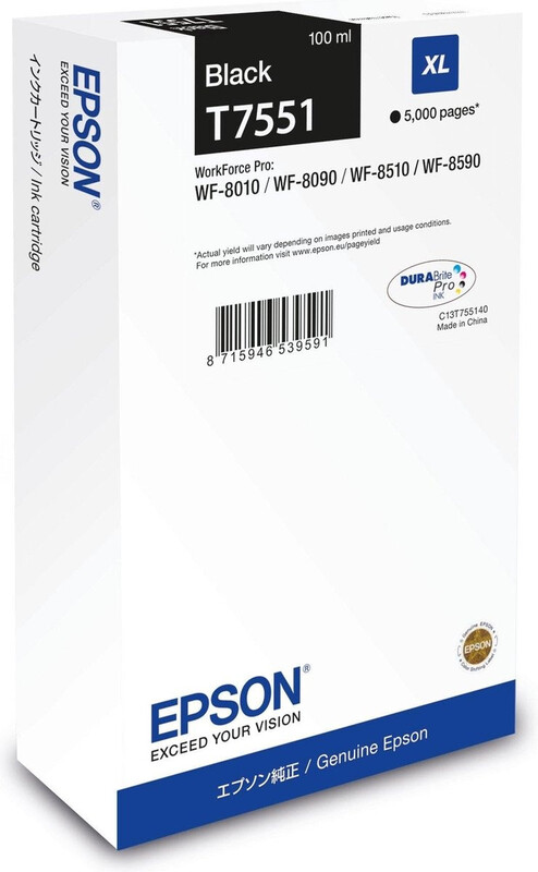 Epson C13T75514N inktcartridge 1 stuk origineel hoog (XL) rendement zwart