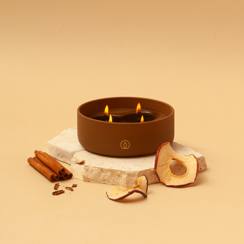 Candle Warm Wonder 4 Wick 20h Burn Time Brown