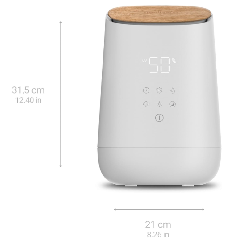 medisana AH 680 Luftbefeuchter & Aroma Diffuser, Weiß