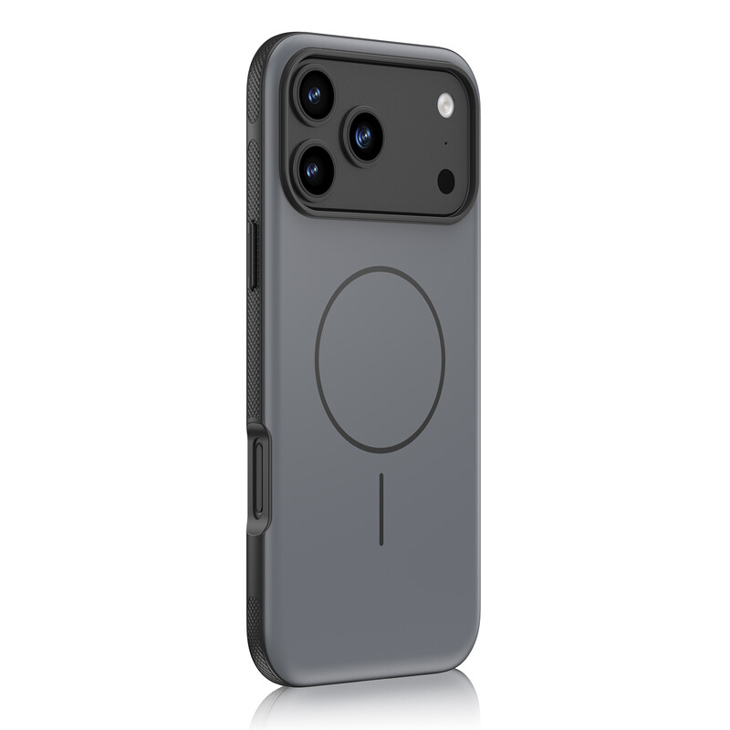 IM-CHEN iPhone 18 Promax hoesje, compatibel met 17promax, huidvriendelijke aanraking, antislip frame, MagSafe magnetische versie, zwart, 1 stuk