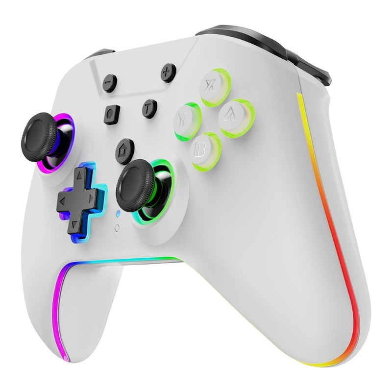 Hyperkin Armor3 Nurival Wireless Hall Effect Stick Game Controller For Nintendo Switch (White) 810007714950