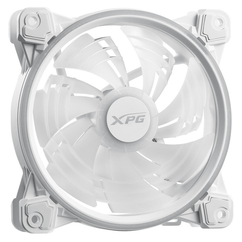 XPG HURRICANE 120 ARGB PWM Gehäuselüfter, 120 mm, Weiß, 1er-Pack