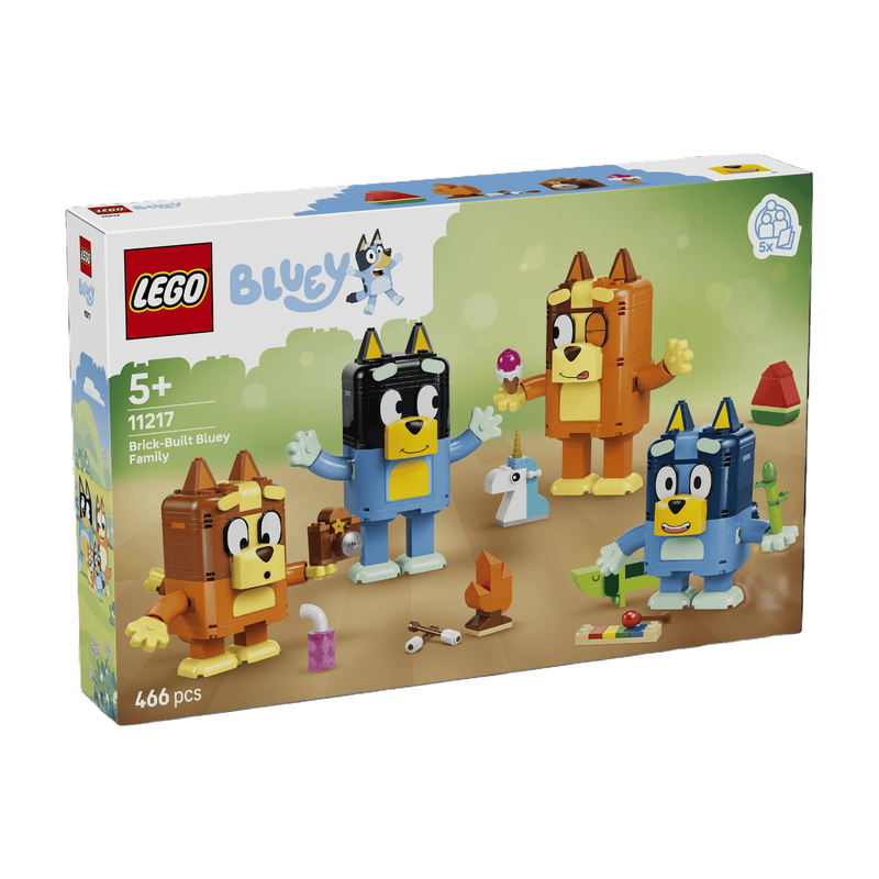 LEGO® Bluey Set 11217 - Bluey-familie speelfiguren van LEGO-stenen