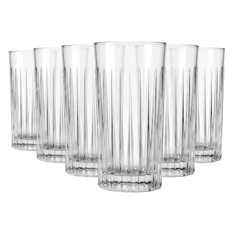 Rcr Light Crystal 440Ml Timeless Highball Glass, Set Of 6