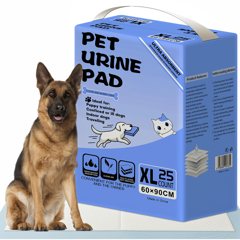 Hundetrainingspads, mehrschichtig absorbierend, schnell trocknend, auslaufsicher, geeignet für Welpentraining/Innenbereich/Inkontinenzpflege/Transport im Freien