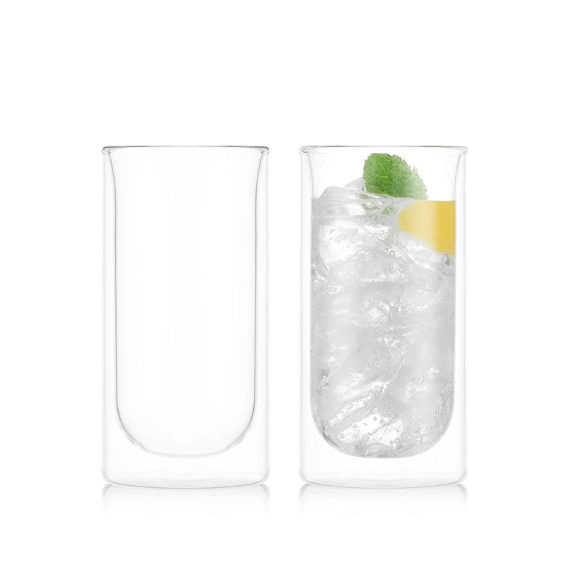 SKÅL Double Wall Glasses - Set of 2 - 280ml - Gin & Tonic Tumbler