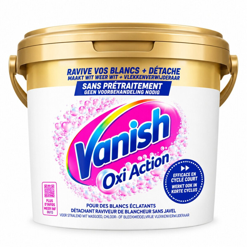 Vanish Oxi Action Whitening booster Poeder - Vlekverwijderaar Voor Witte Was - 2,7 kg