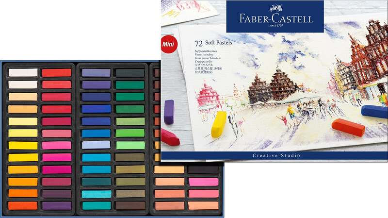 FABER-CASTELL 128272 - Softpastellkreide STUDIO QUALITY mini, 72er Etui
