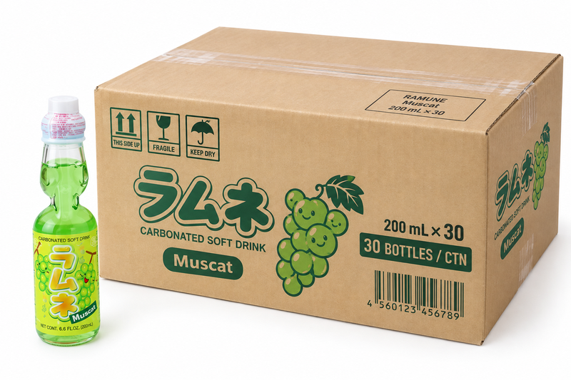 Hatakosen Ramune, Muscat, 30x200 ml