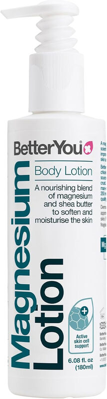 Magnesium Body Lotion with Shea Butter & Coconut Oil for Hydration & Skin Barrier, Fa