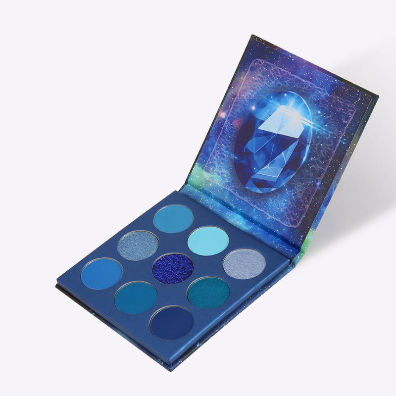 9-Color Gem Eyeshadow Palette - Blue