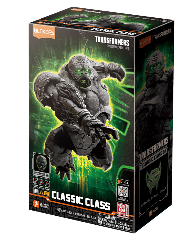 Transformers Classic Class 04 Optimus Primal Beast 13cm Buildable Figure with Light-u
