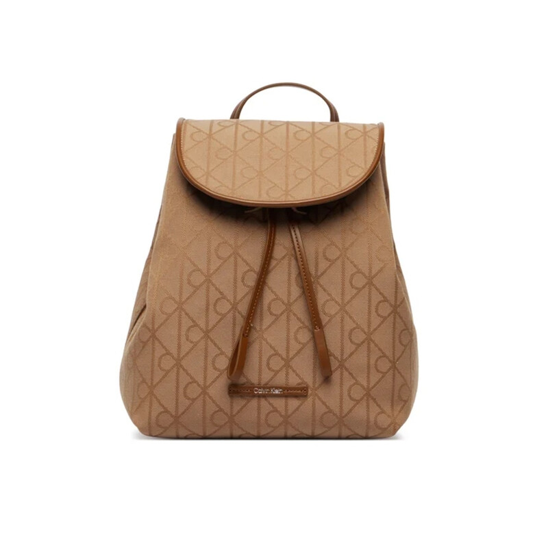 Calvin Klein Emblem AOP Jacquard Backpack - Cornstalk