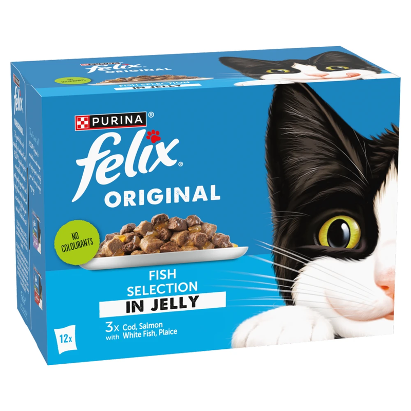 Original Fish Selection in Jelly Wet Cat Food 12x85g