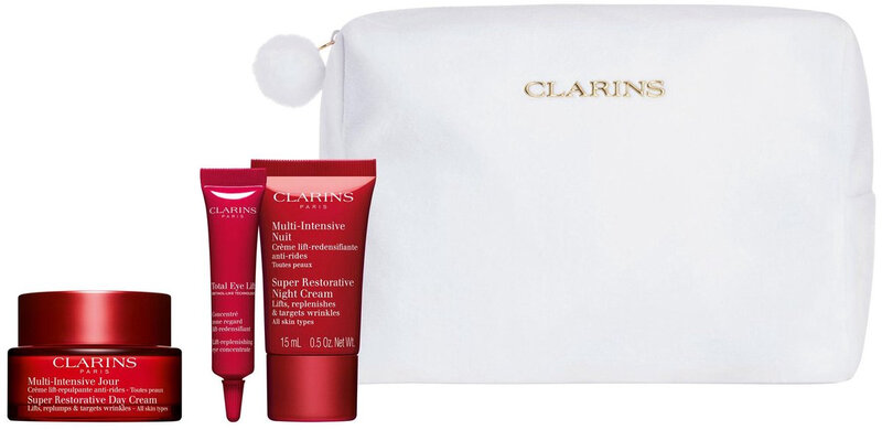 CLARINS Set Multi-Intensieve Crème 50ml + Oogcrème 7ml + Serum Sachet