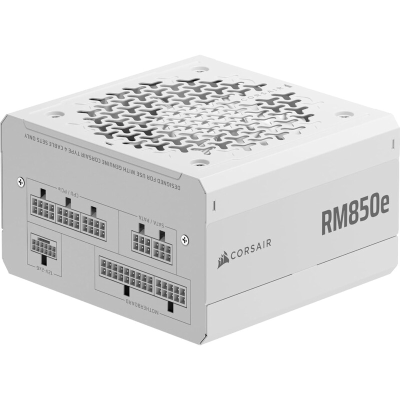 CORSAIR RM850e 2025 Bloc d'alimentation ATX modulaire - Blanc