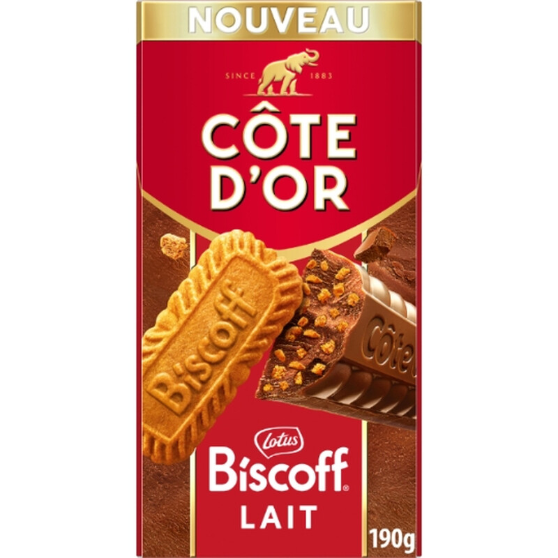Côte d'or lait biscoff