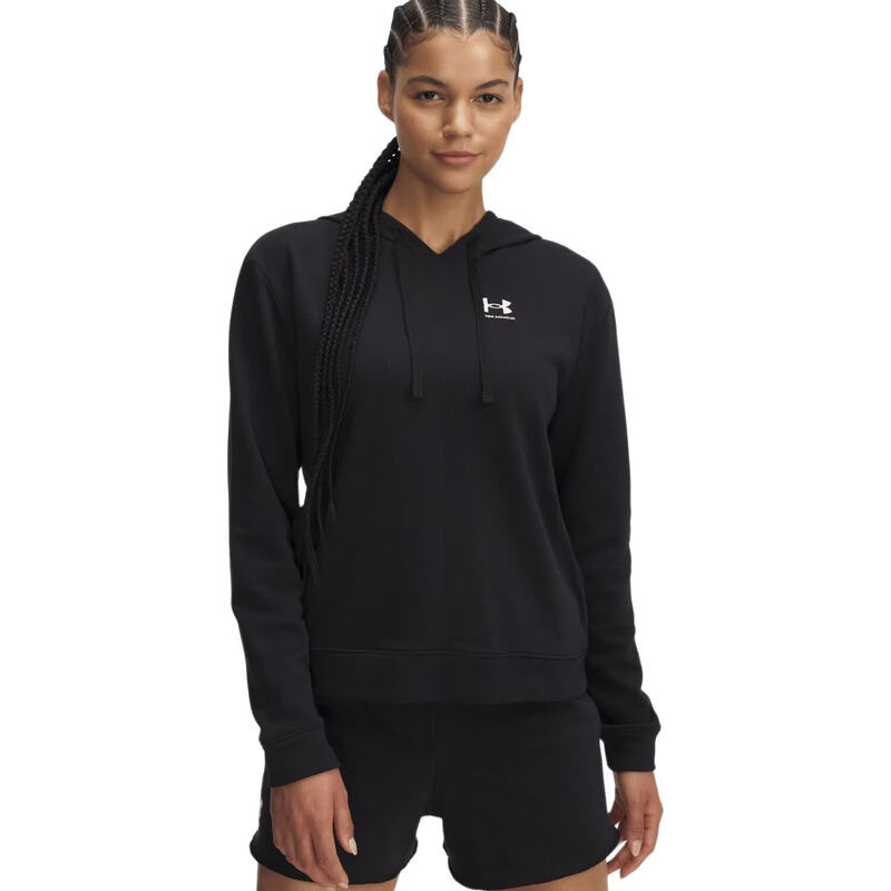 Under Armour Dames Ua Rival Terry Hoodie Zwart Rival Collection L