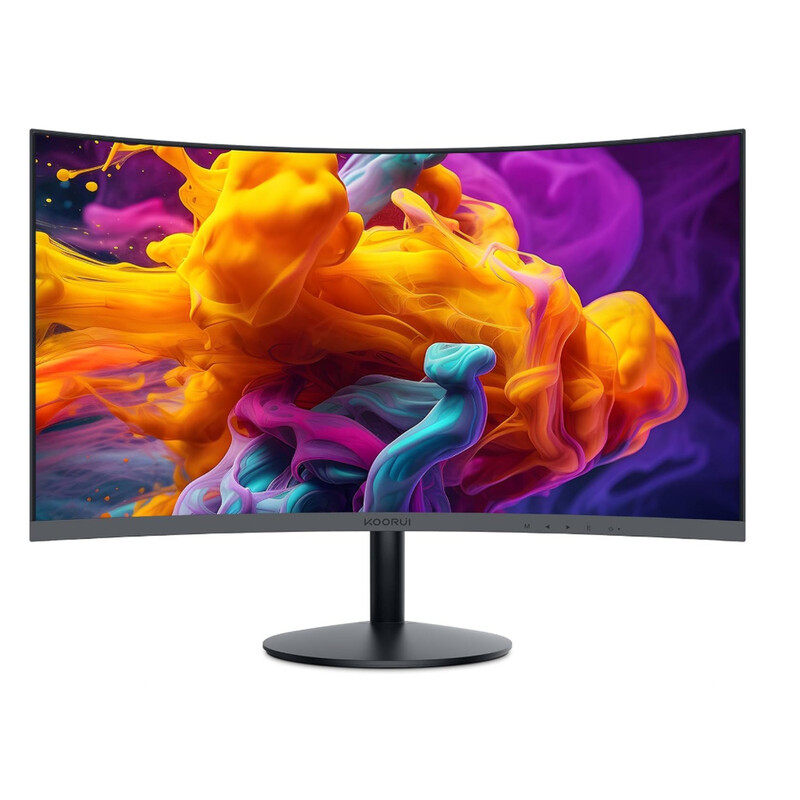 KOORUI 23,6 Zoll FHD Curved Monitor, VA-Panel, 100 Hz, 1500R Krümmung, Neigungsverstellung, Augenschutz, HDMI