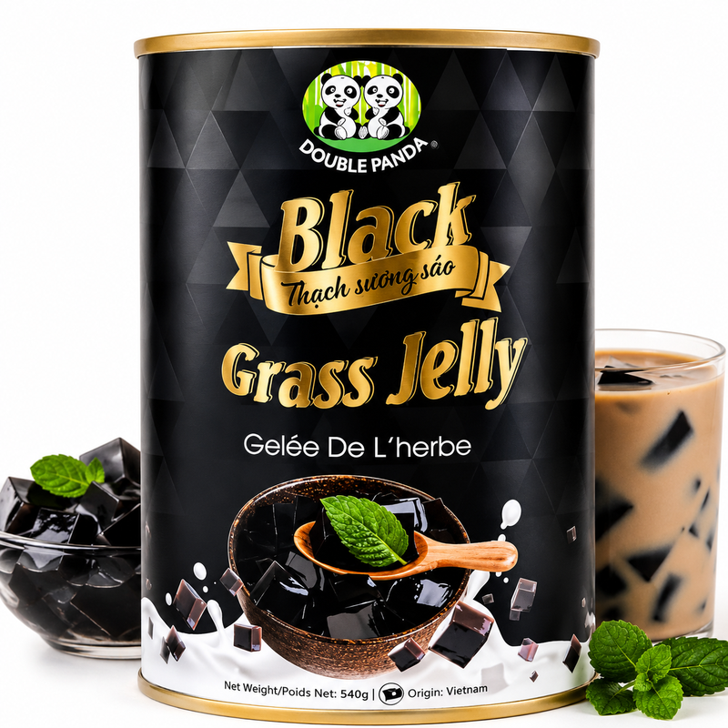 DOUBLE PANDA Zwarte grass jelly Suong Sao Den 540 g