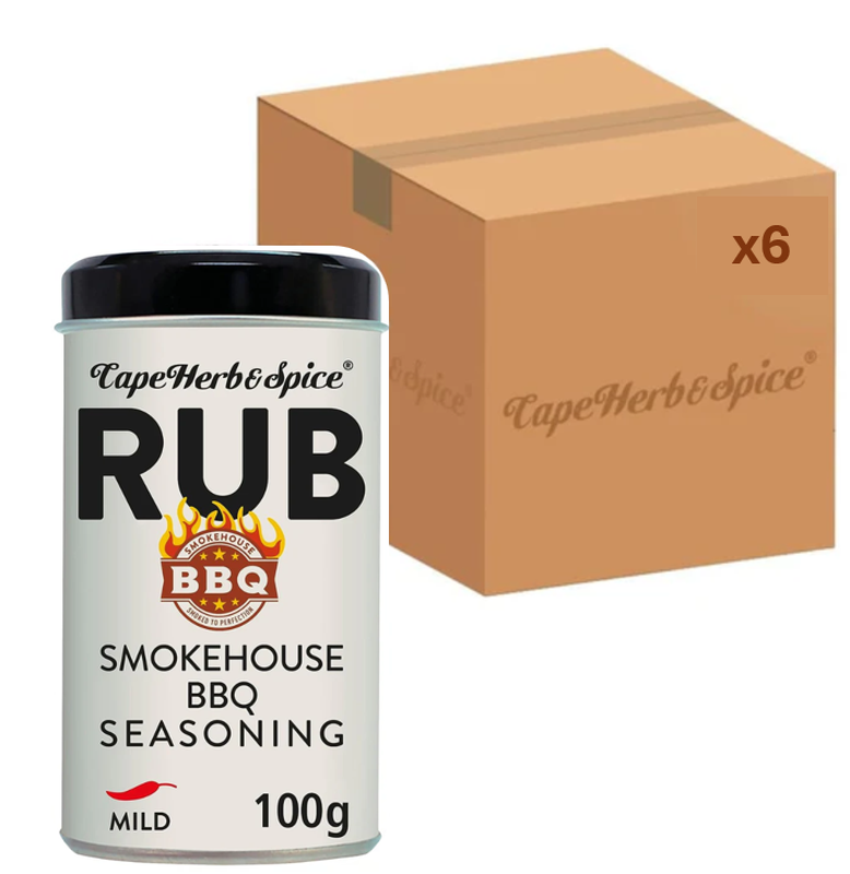 Cape Herb & Spice Smokehouse BBQ-rub 100 g x 6