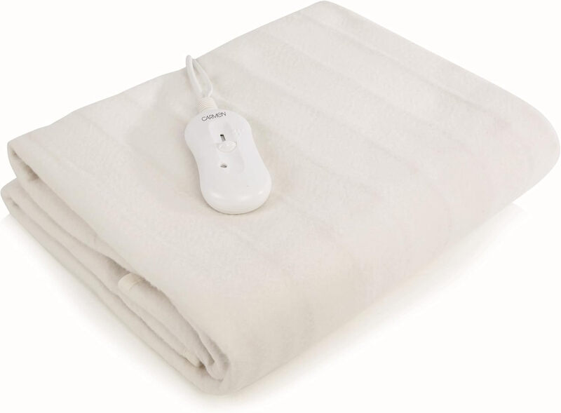 C81194 King Size Heated Under Blanket with Overheat Protection， 70W，120 x 130cm， Whit