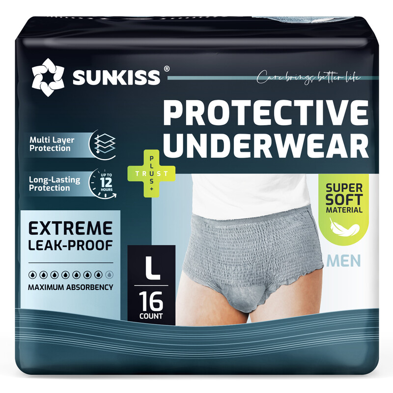 Incontinence Underwear for Men,Daytime Disposable Adult Pull Ups,Mens Protective Brie