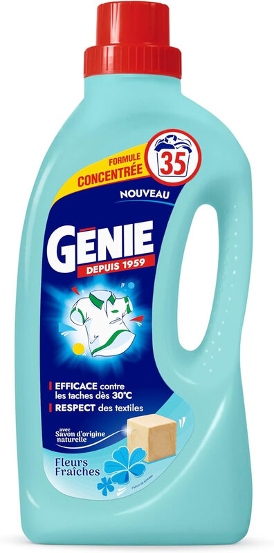 GENIE Lessive liquide concentrée Fleurs Fraîches 35 lavages 1,4L