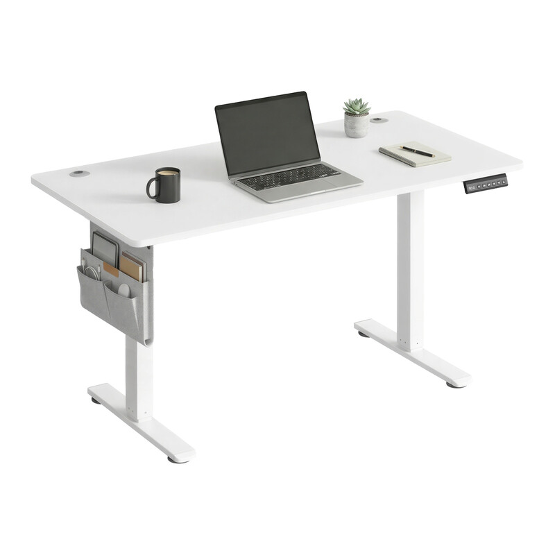 SONGMICSHOME Electric Standing Desk, Height Adjustable Desk, 70 x 160 x (72-120) cm,