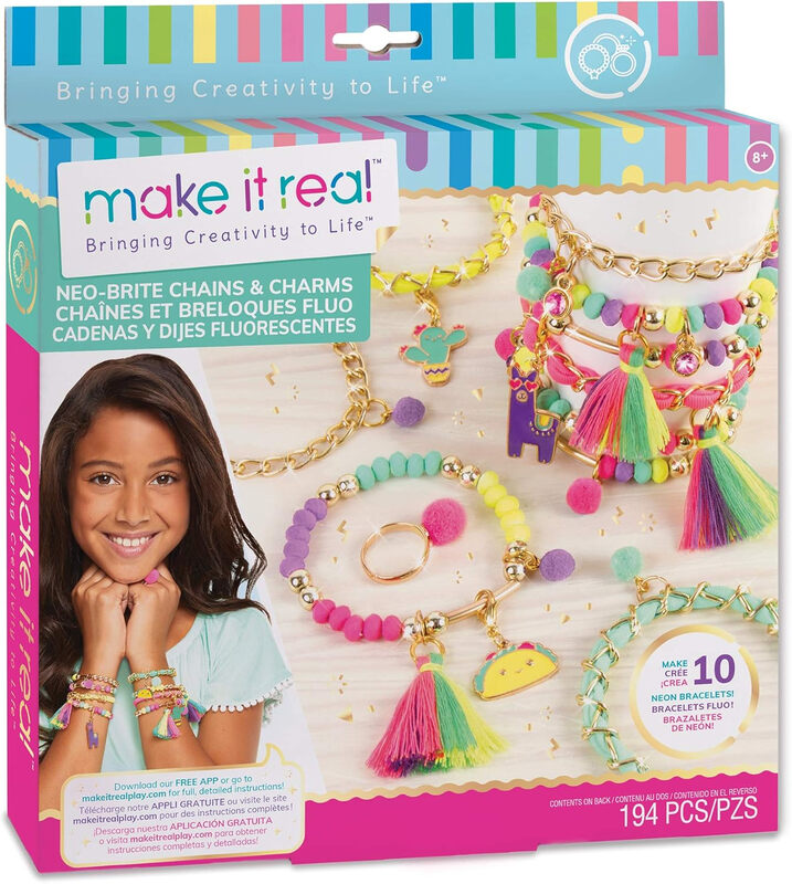 Make It Real Neo-Brite Chains & Charms Jewellery Maker Set